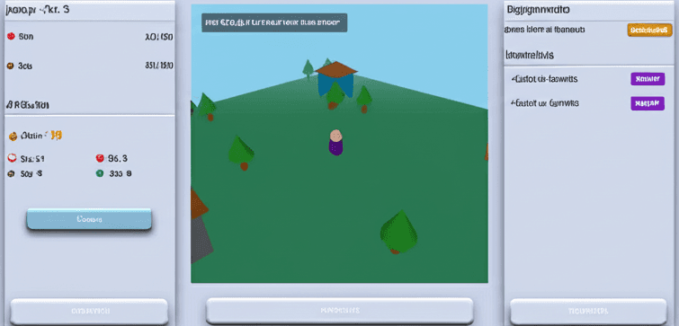 Exemplo de interface do TCG Ecnons World