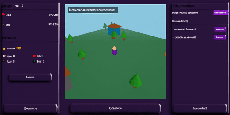 Exemplo de arte de cartas do TCG Ecnons World